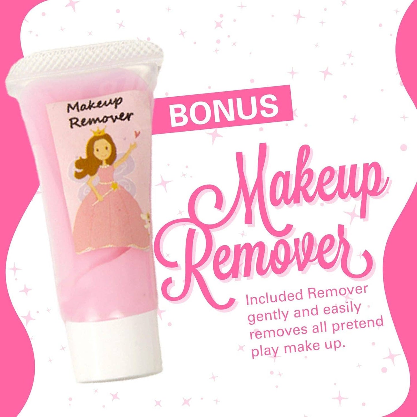 Kids Makeup Kit with Remover - 30Pc Washable Cosmetic Set