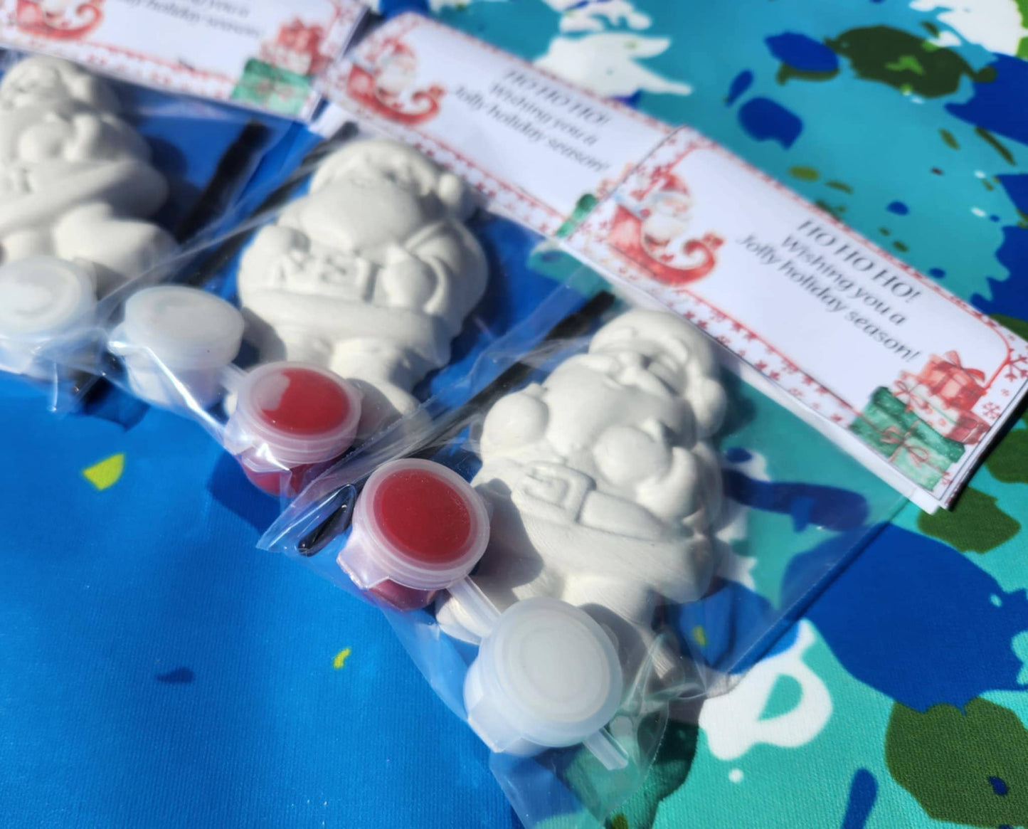 Santa Christmas Plaster Paint Kits | Party Activity