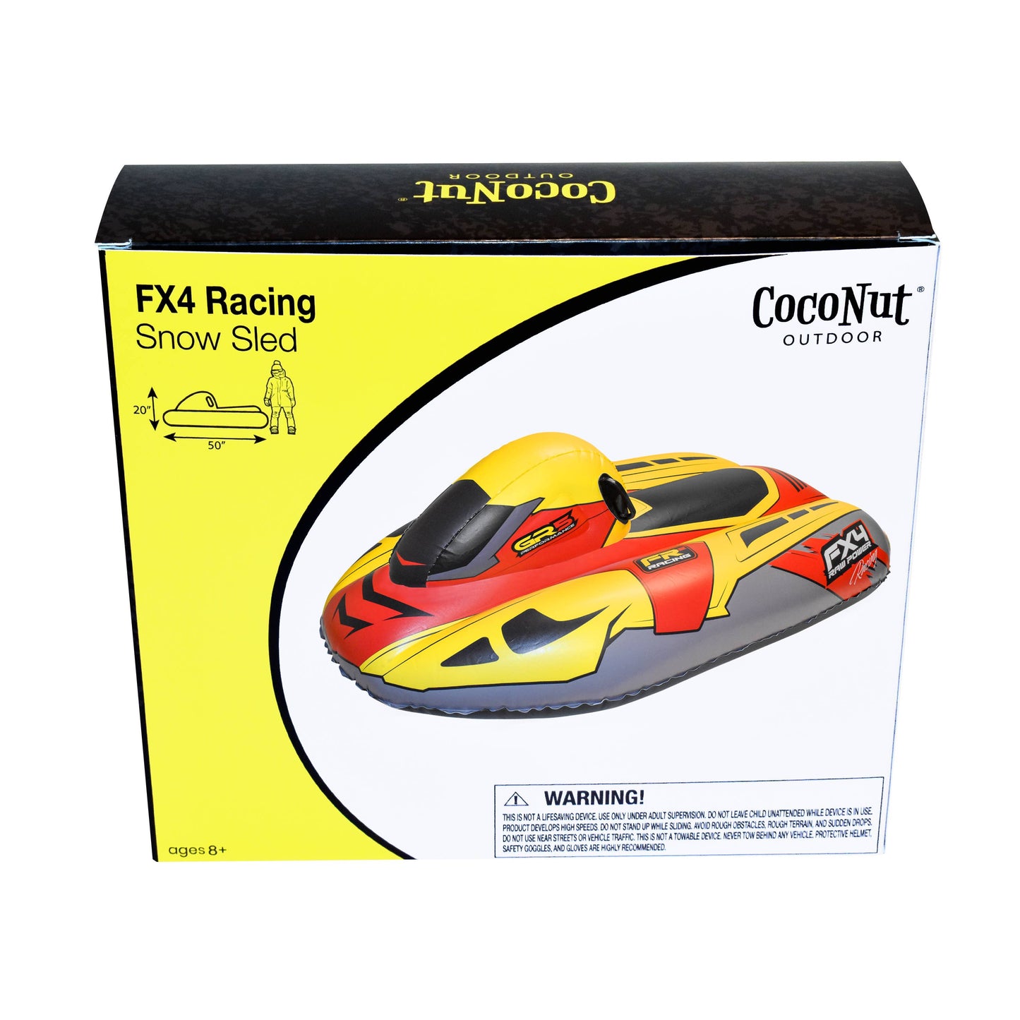 Inflatable Snowmobile Sled - FX4 Racing