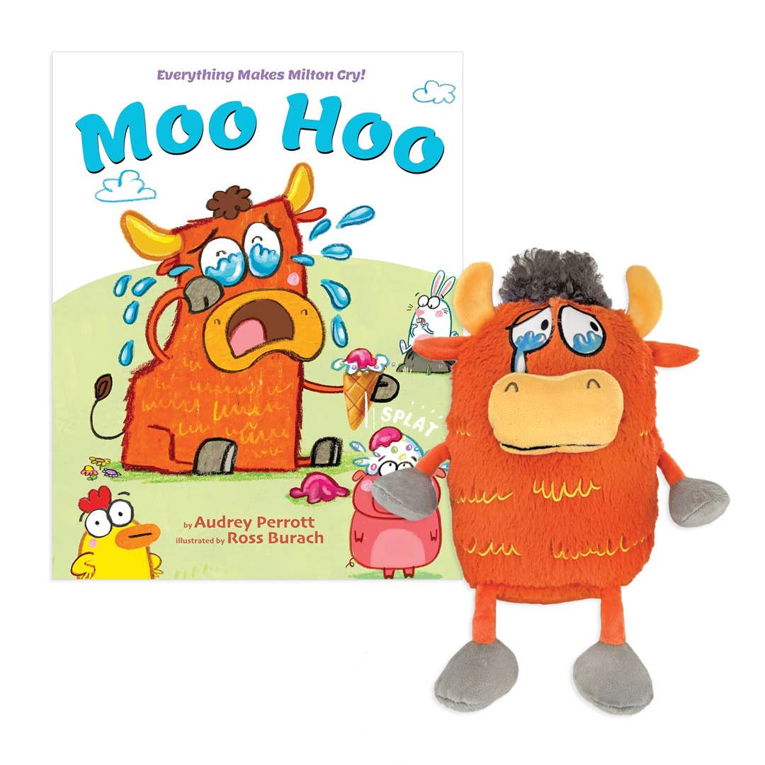 Moo Hoo Plush with hardcover book