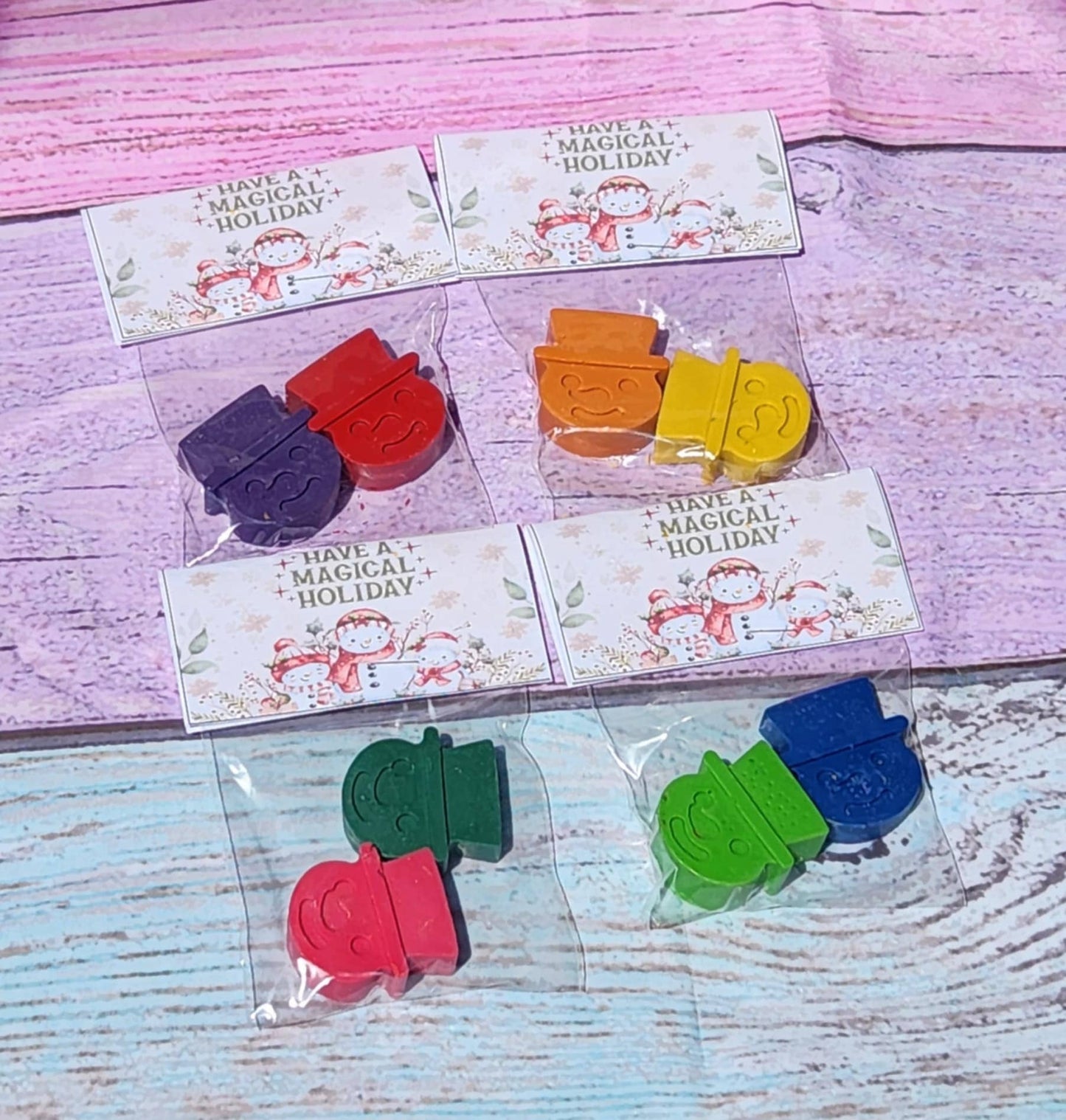 Snowman Crayons ā Winter Party Favors for Kids ā Christmas