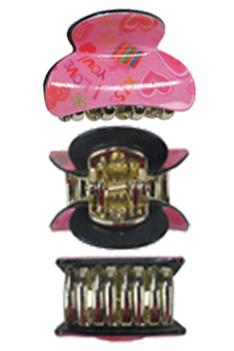 Mini Itty Bitty Hearts & Star Moon Shell Hair Claw
