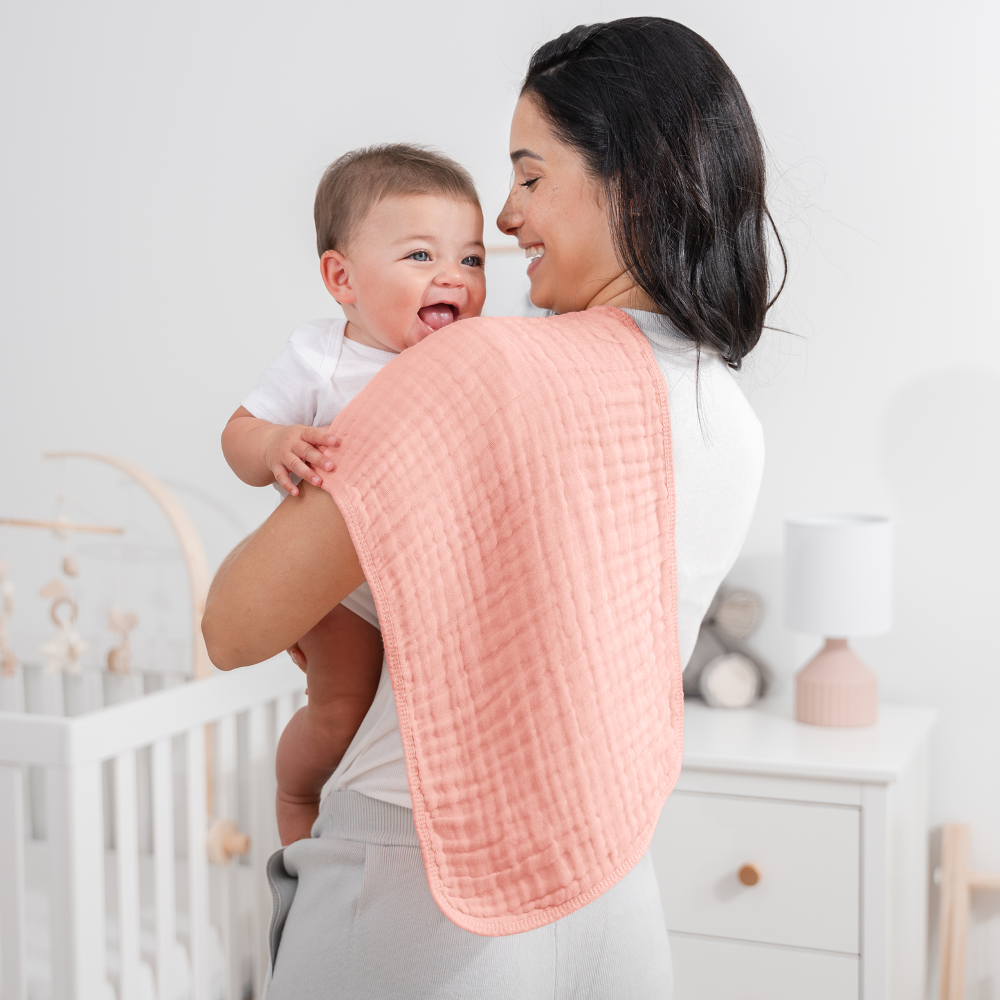 Baby Burp Cloths - 100% Muslin Cotton by Comfy Cubs