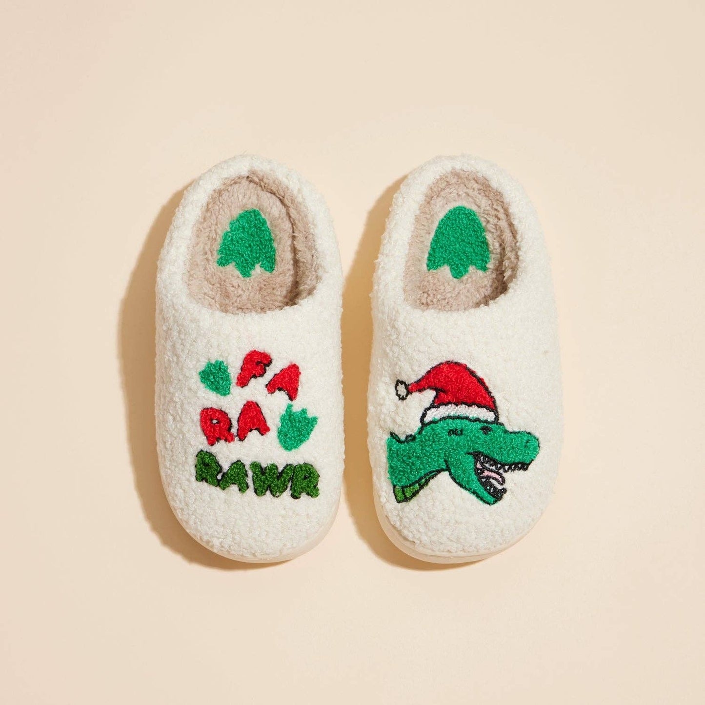Kids' Dinosaur Home Slippers – Fa Ra Raw Design for Christmas Gift