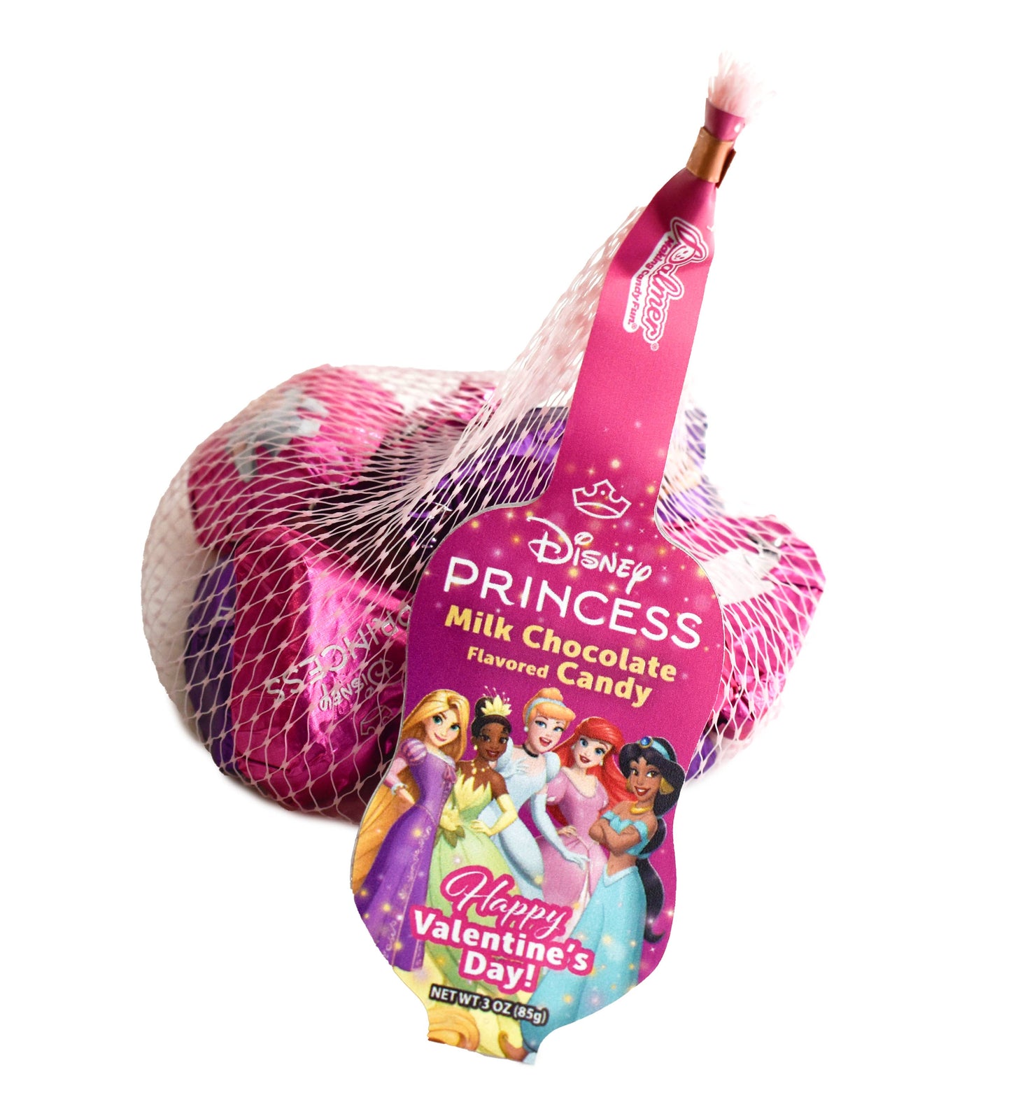 Disney Princess Valentine M/C Hearts 3oz Mesh Bag, 18ct