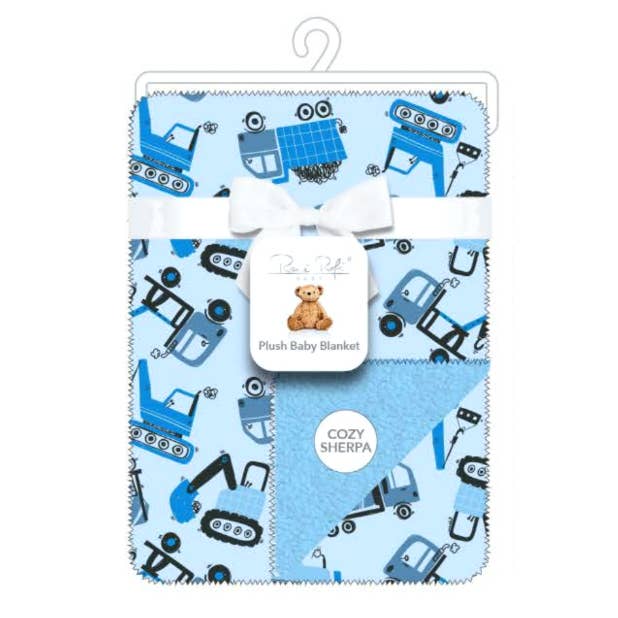 Super Soft Reverse side Cozy Sherpa Plush Baby Blanket