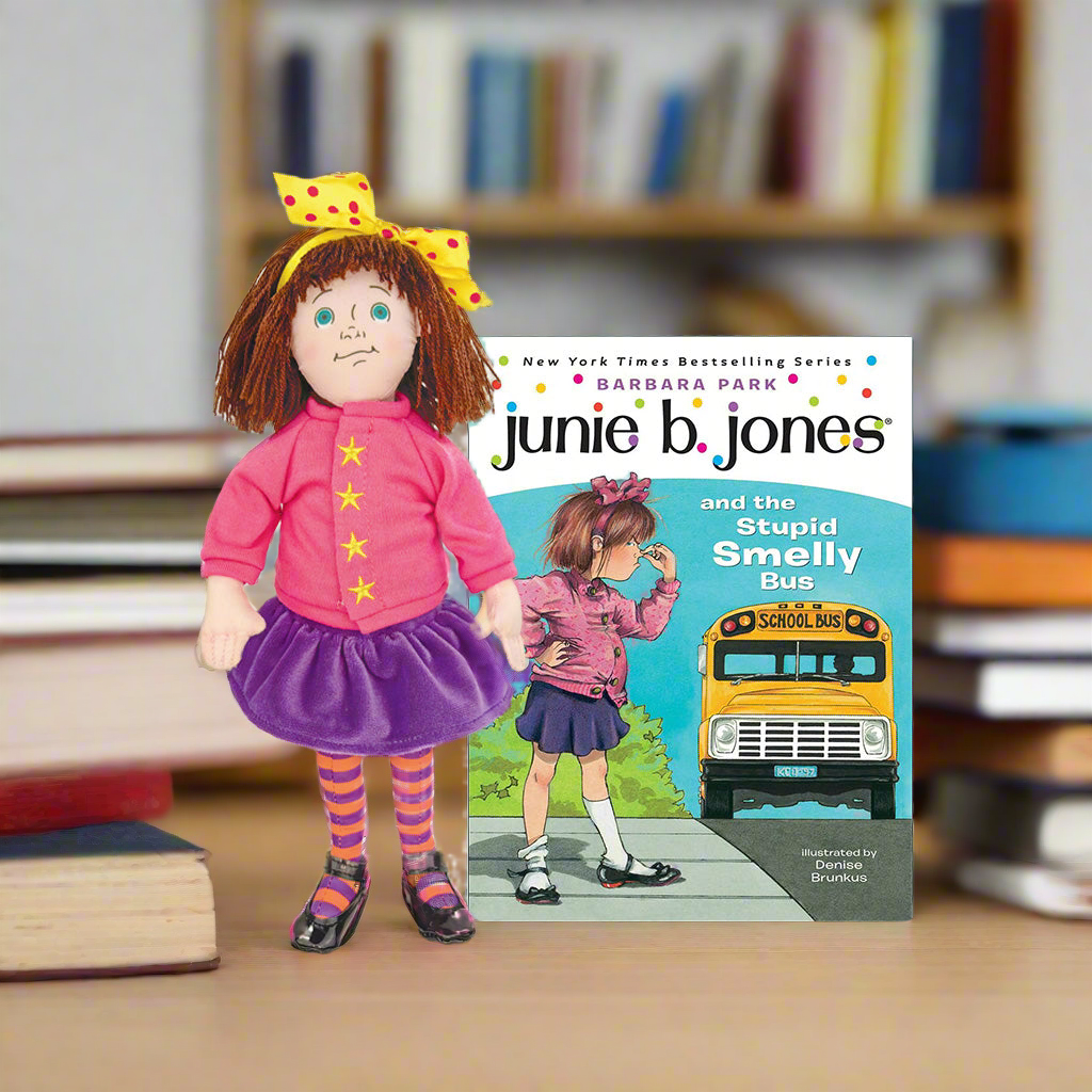 Junie B. Jones Doll with paperback book