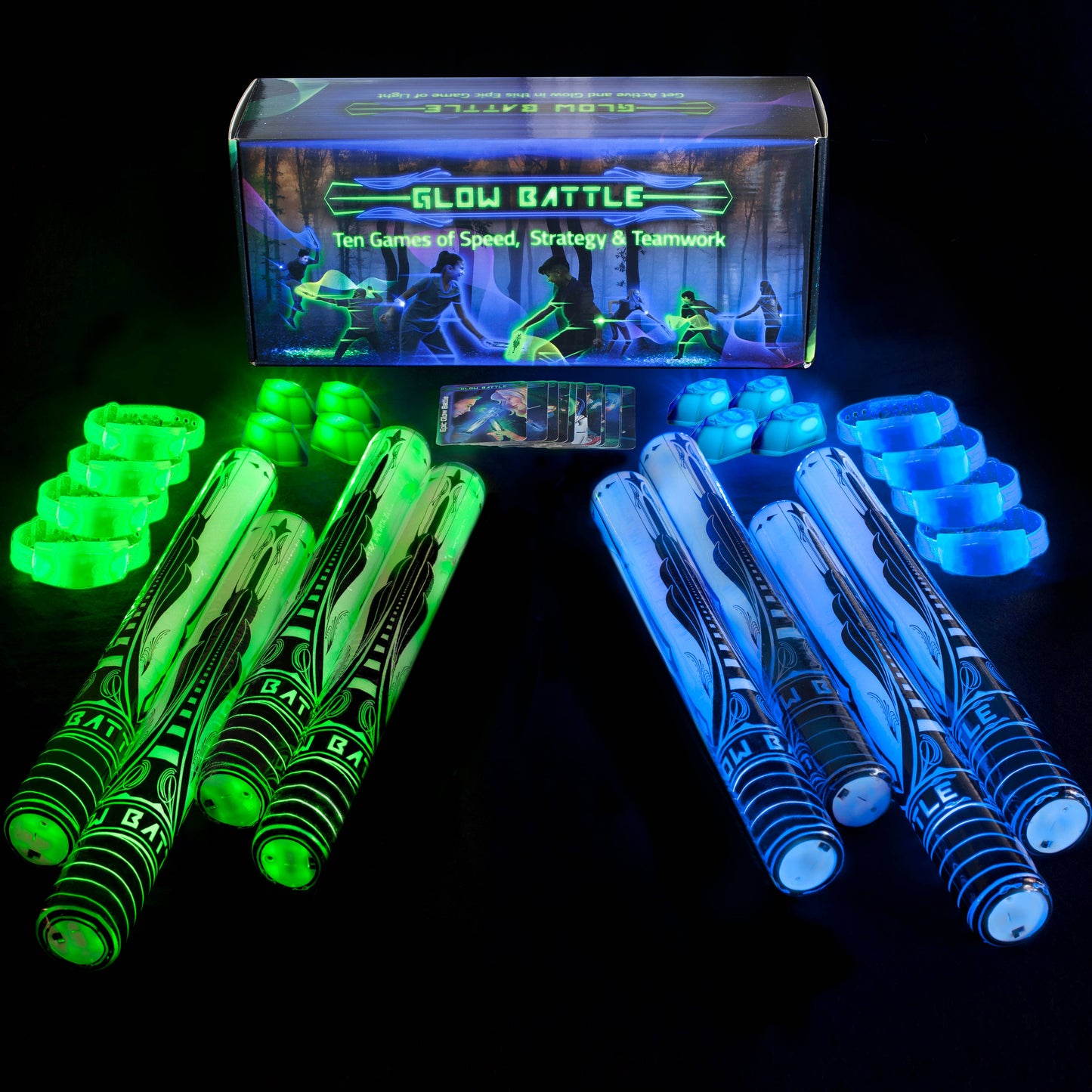 Glow Battle Family Pack - A Glow in the Dark Group Game