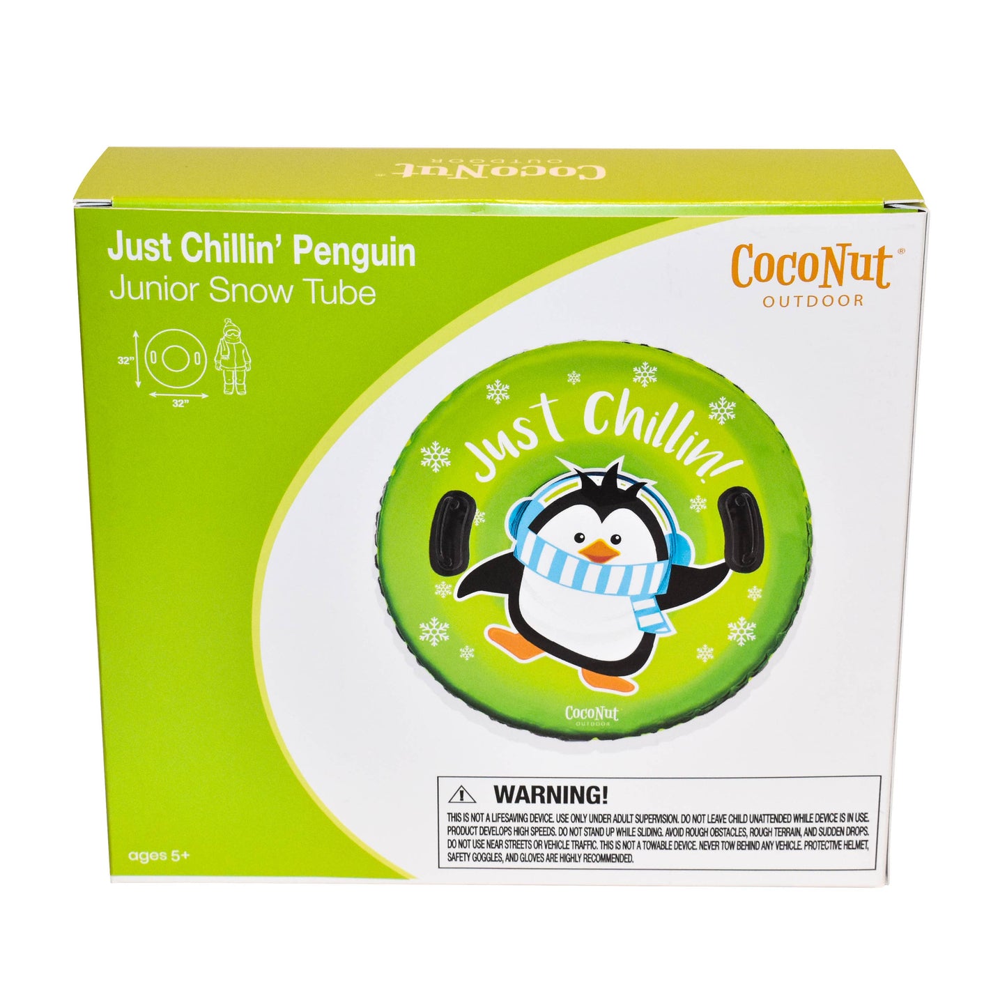 32" Junior Snow Tube - Just Chillin' Penguin