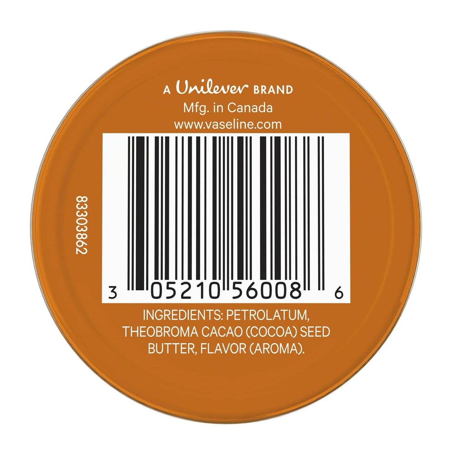 Vaseline Lip Therapy Cocoa Butter Lip Balm Tin, 0.6 Oz
