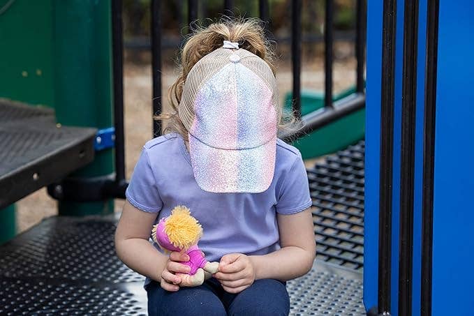 Kids Criss Cross Ponycap - Always Be a Mermaid - Glitter