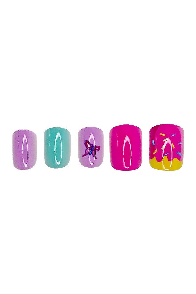 CALA 87932 Pink/Lilac Little Miss Press-On Nail Kit