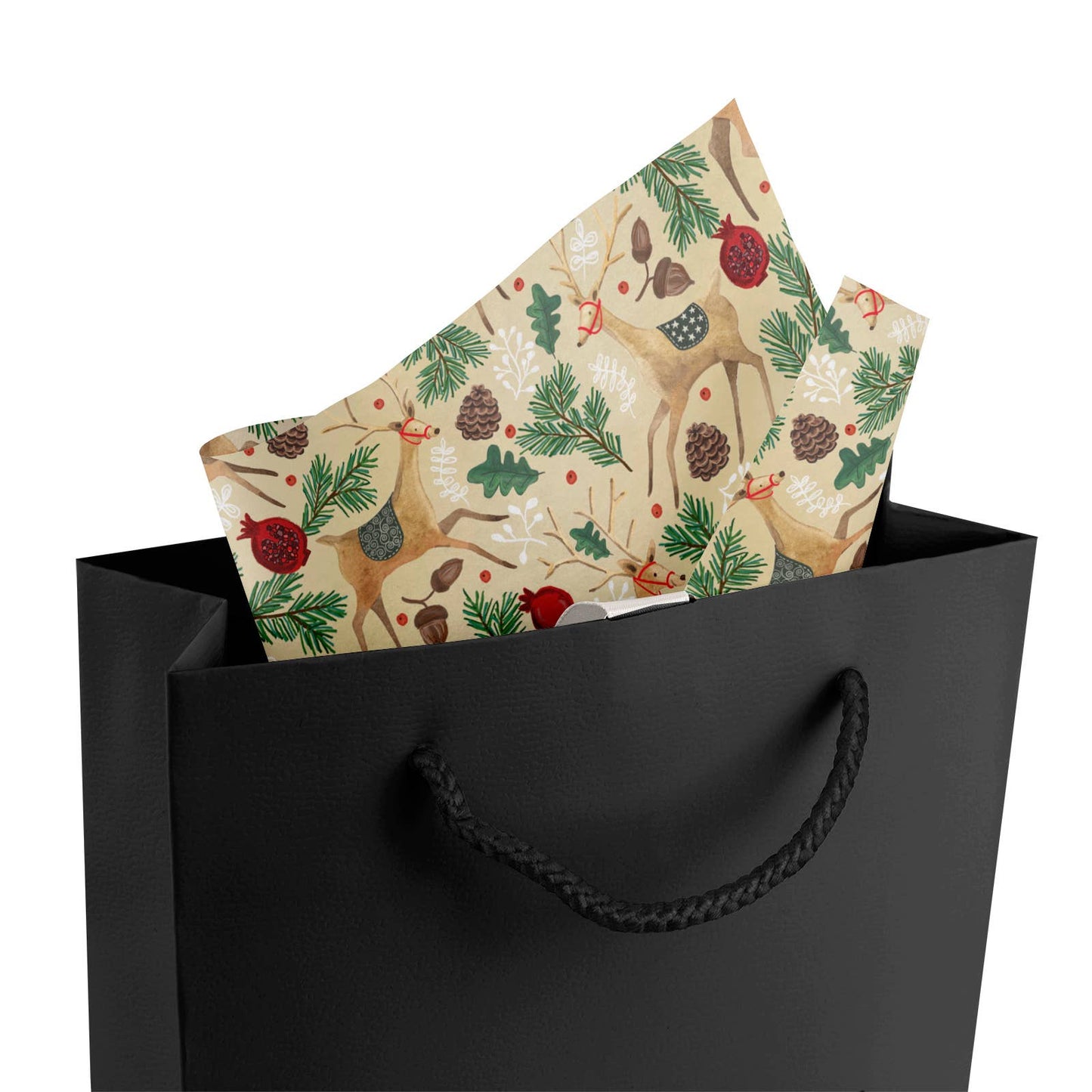 Reindeer Tapestry Tissue - Printed
