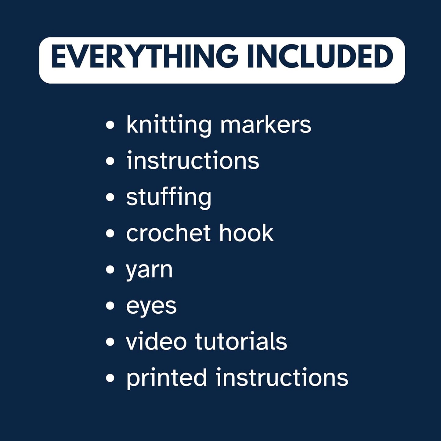Christmas Keychain Crochet Kit, All Supplies Included