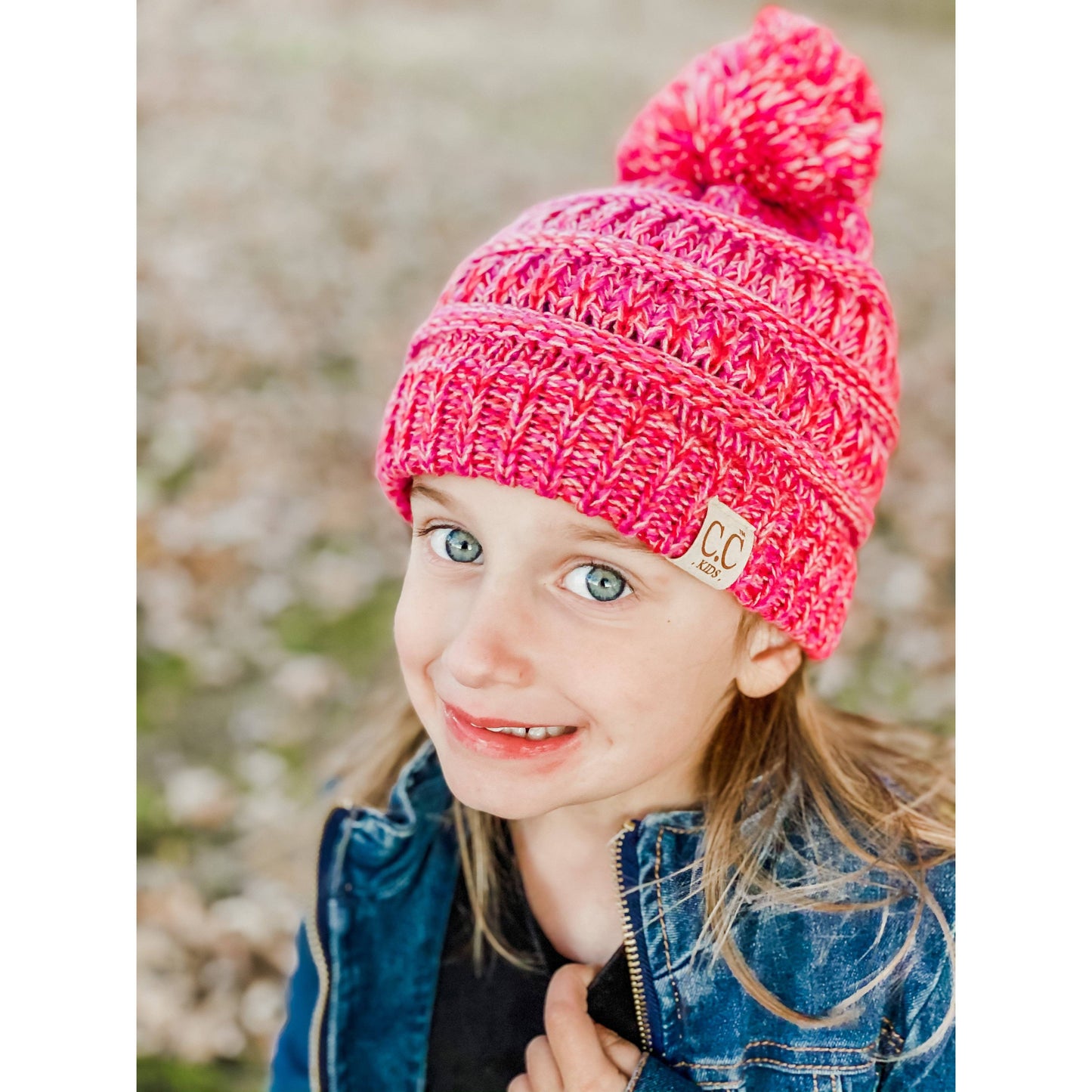 Kids Four-Tone Pom CC Beanie