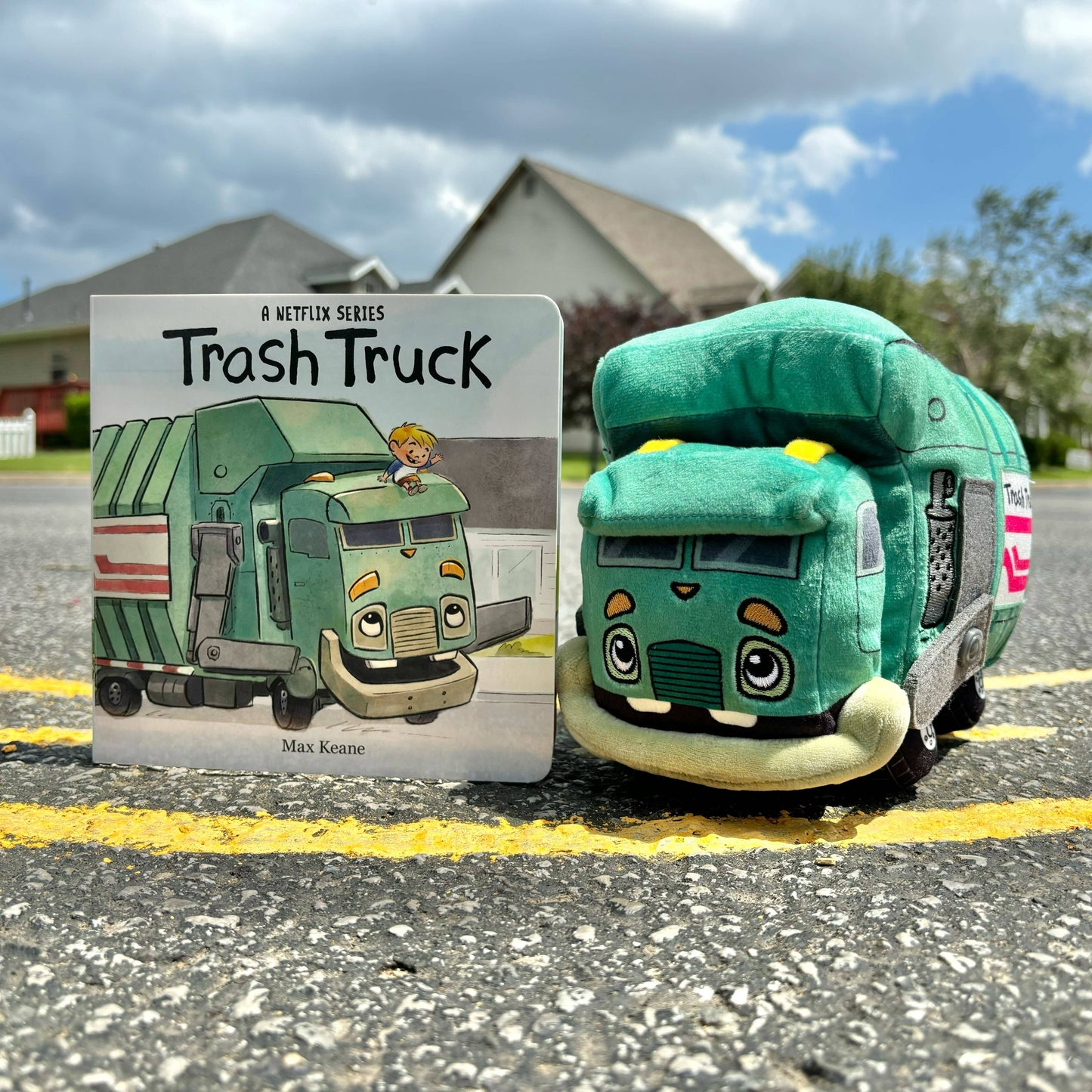 Trash Truck Plush with board book