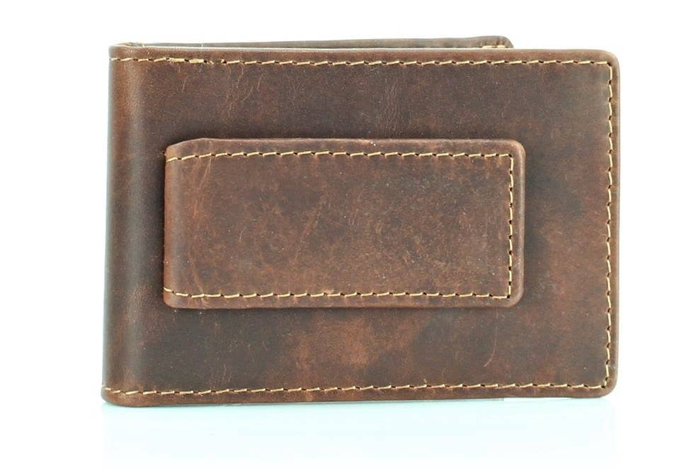 American Bison Bifold Money Clip Card Case 8034