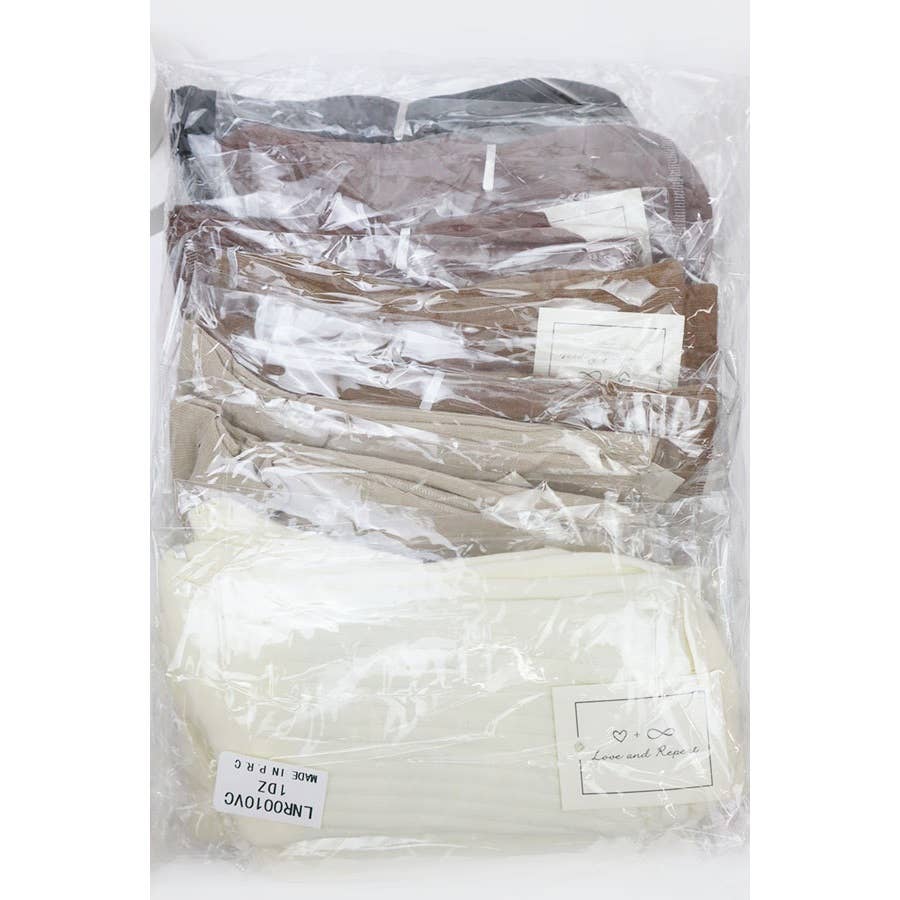 Basic Style All Year Neutral Tone Socks