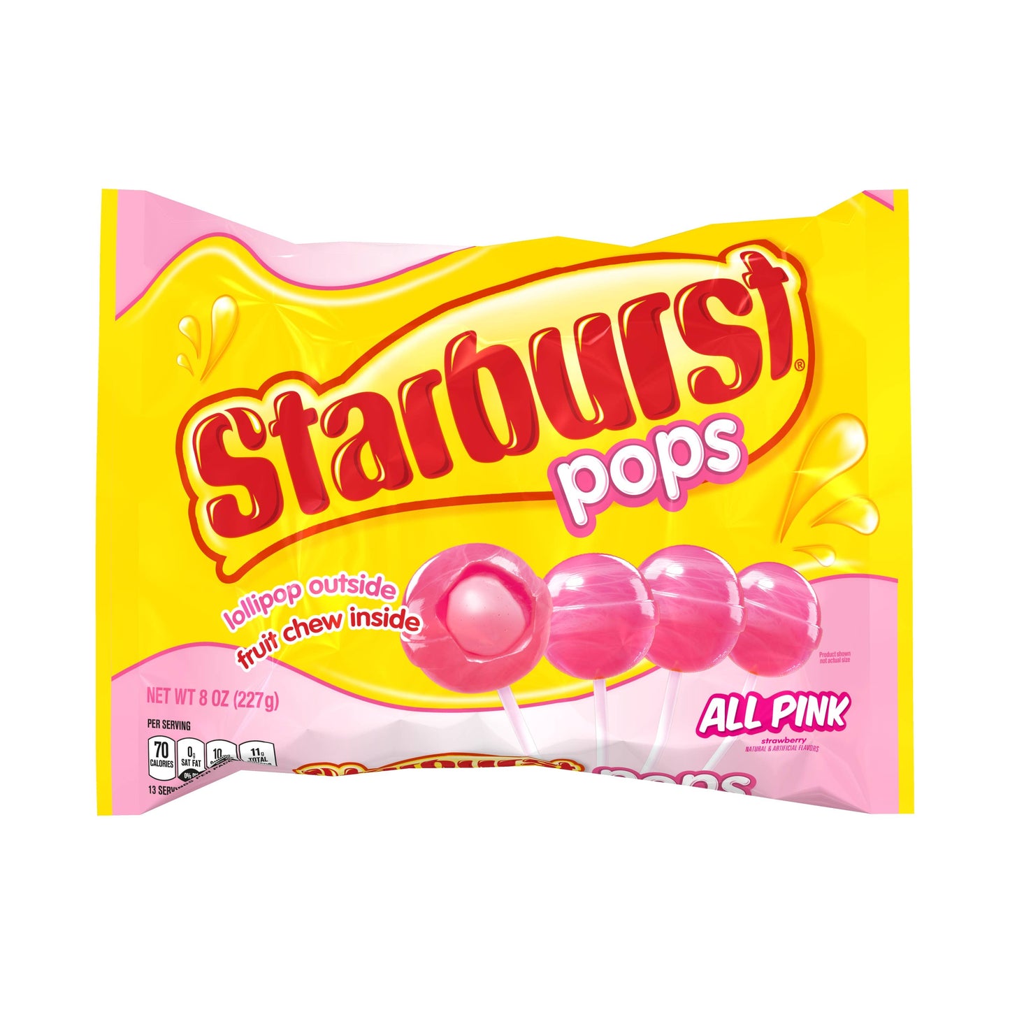 Starburst Valentine's Pops All Pinks, 8oz Bag, 12ct
