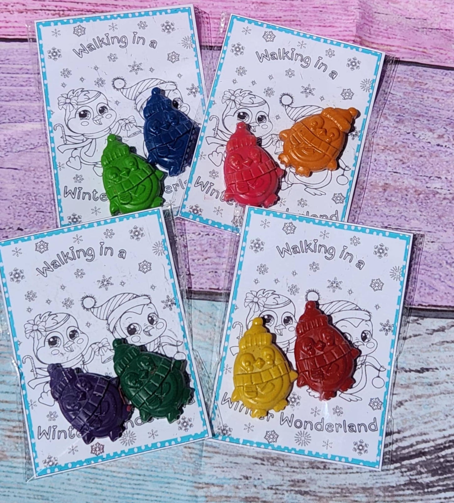 Penguin Crayon and Coloring Kit β Christmas Party Favors