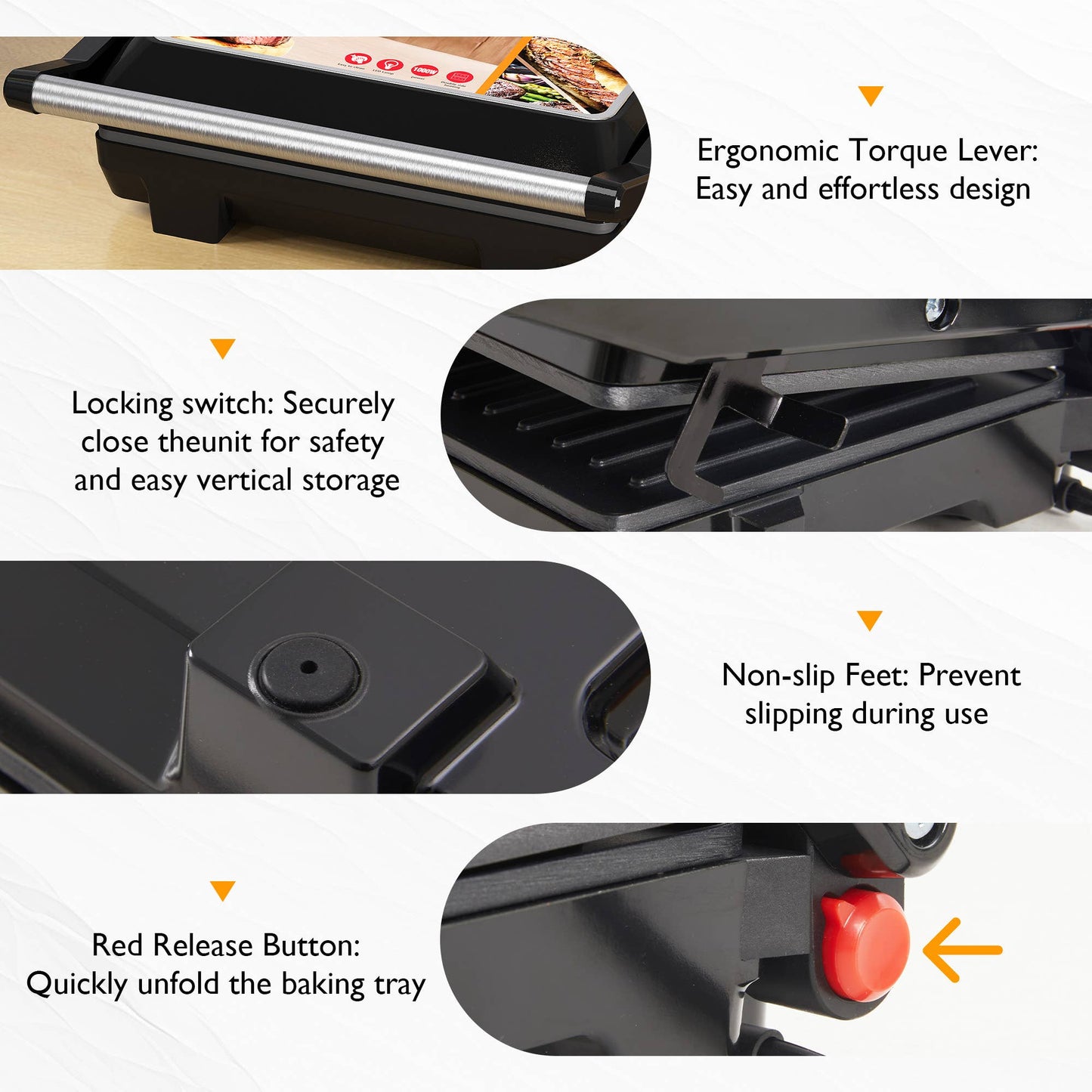 Panini Press Sandwich Maker: Electric Panini Press Grill