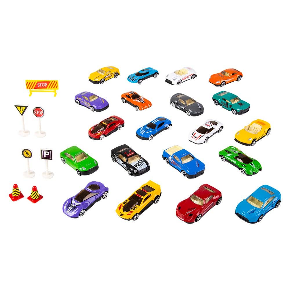 DIE-CAST CAR TUBE SET 1:64 SCALE LLB Car Toys