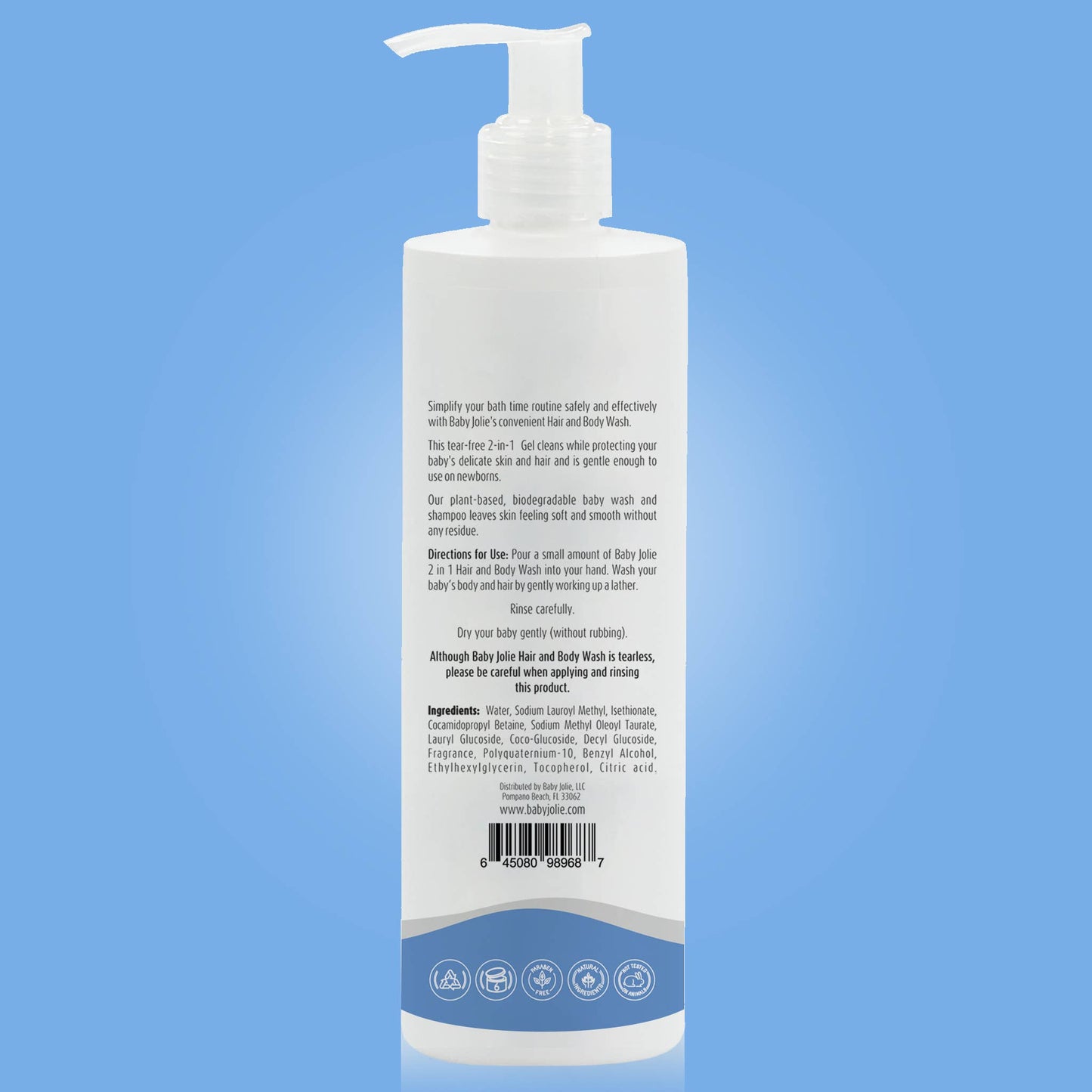 Baby Jolie 2-in-1 Hair and Body Wash | Baby Head to Toe
