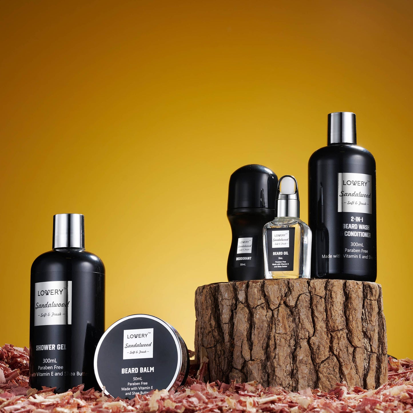 Luxury Beard Grooming Kit for Men, Sandalwood Bath Gift Set