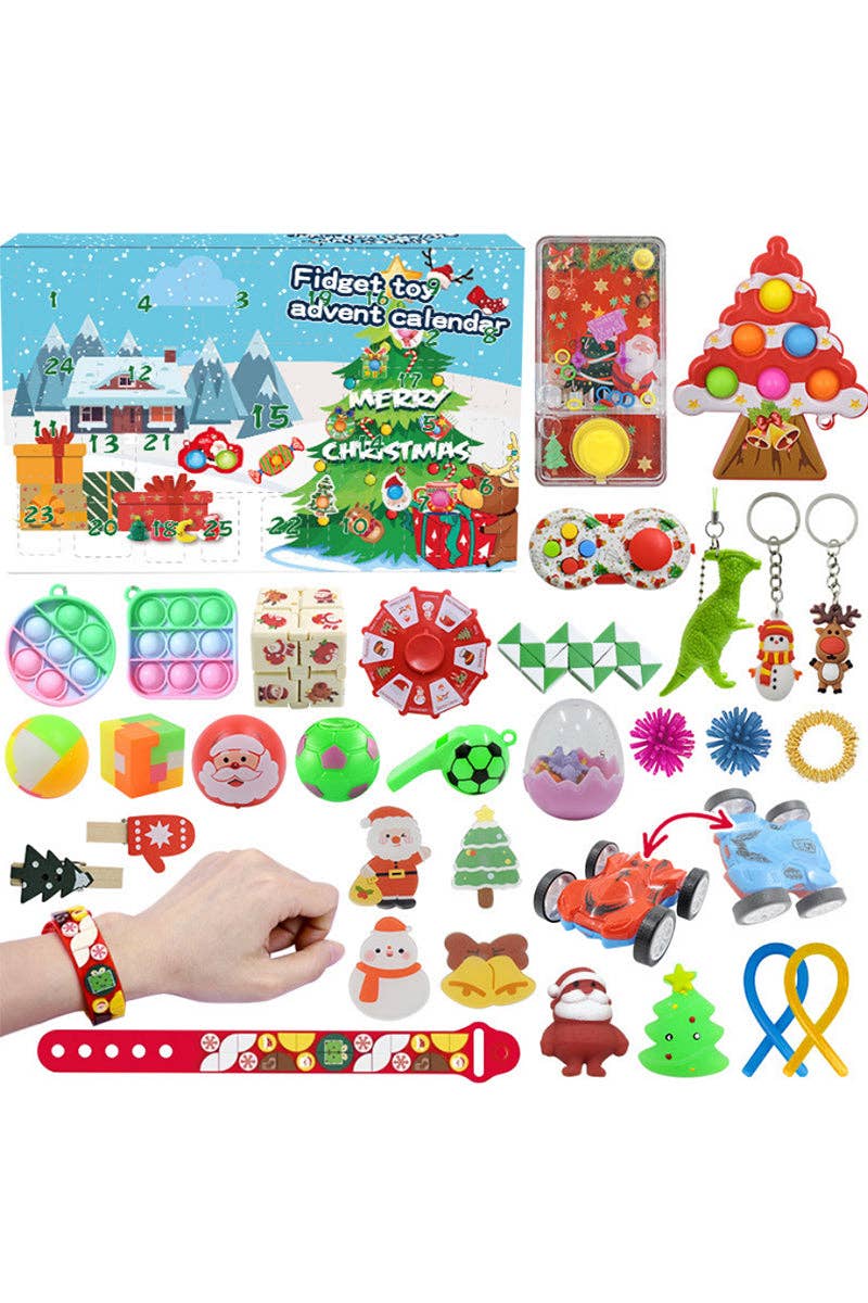 25 DAYS UNTIL CHRISTMAS CALENDER FIDGET TOY.