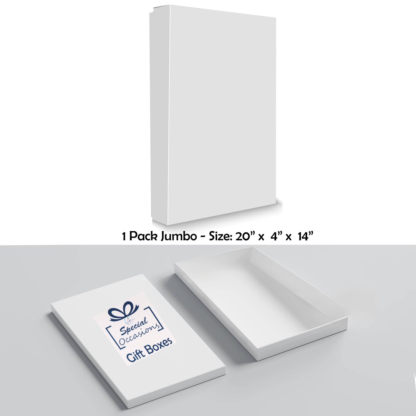 White Gift Boxes Set – Medium, Large, X-Large & Jumbo