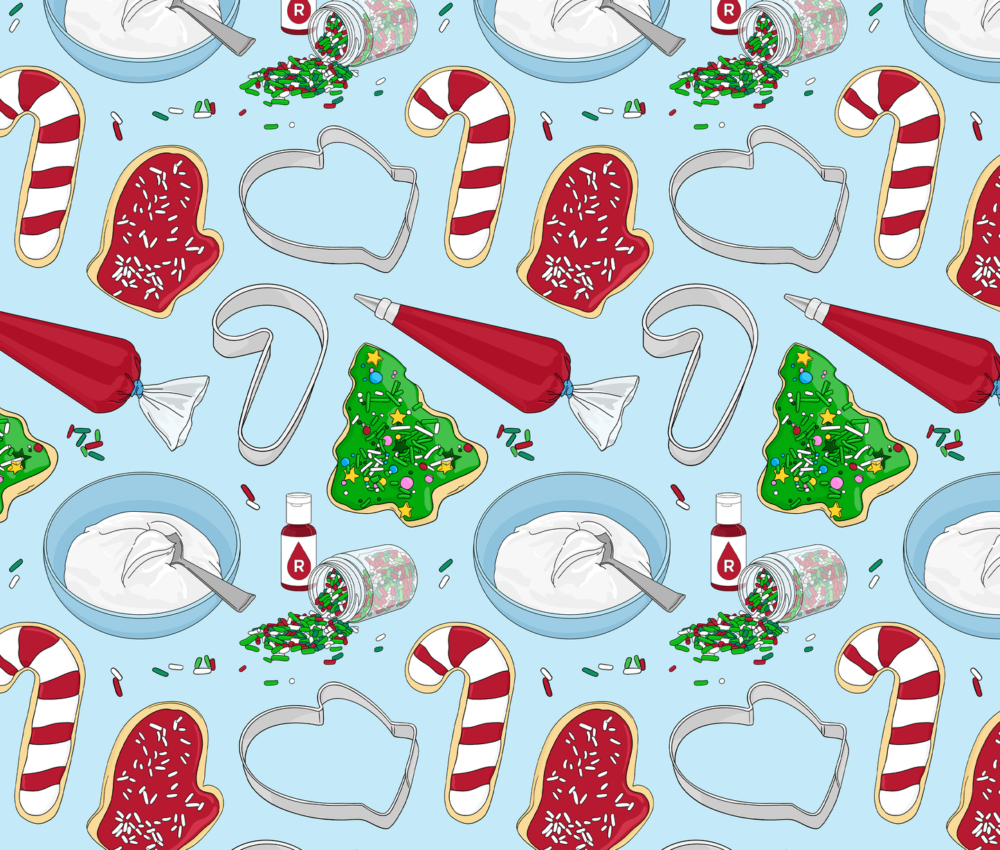 Christmas Cookie Deco Wrapping Paper