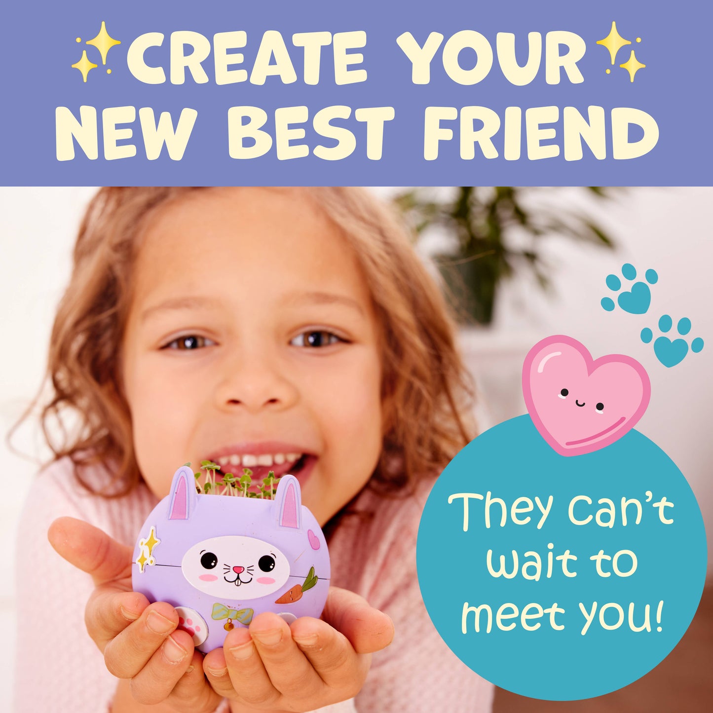 Plant and Decorate a Pet Mini Grow Craft Kit for Kids