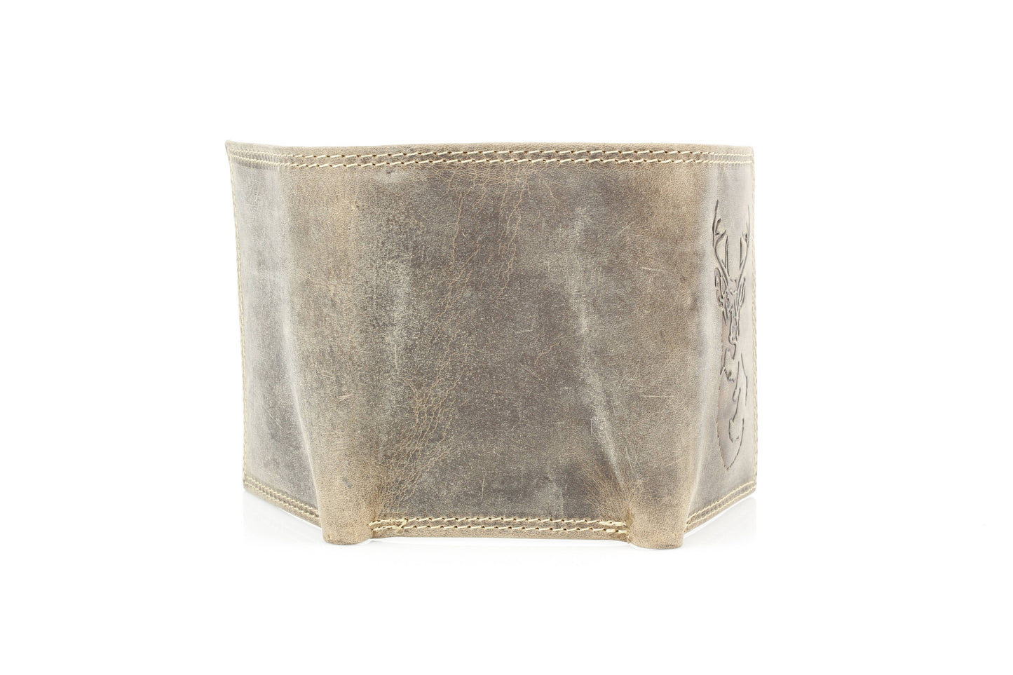 Men’s Tri-Fold Wallet with Deer Emboss ABMWVT 05
