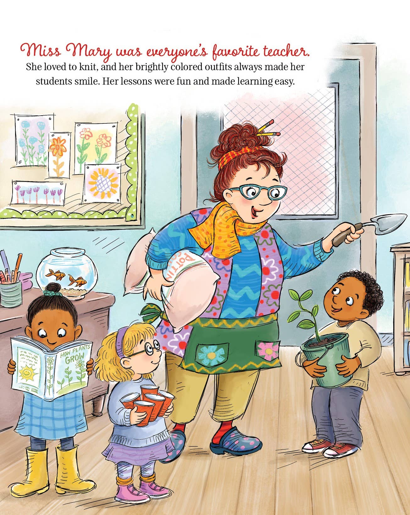 Miss Mary's Christmas Mittens Picture Book