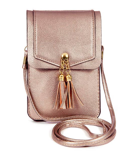 Crossbody Cell Phone Bag - Metallic Assortment