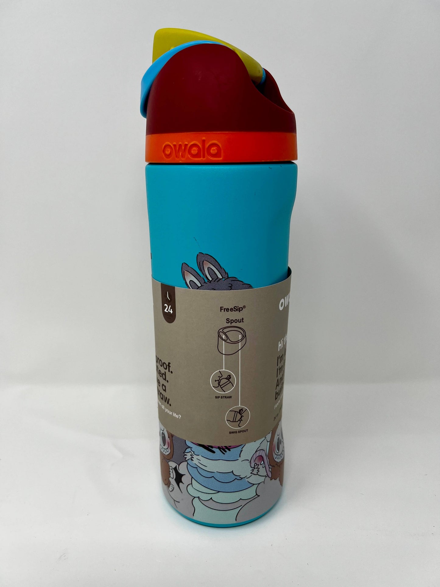 Labubu Printed Owala Bottle – Exciting Macaron Design