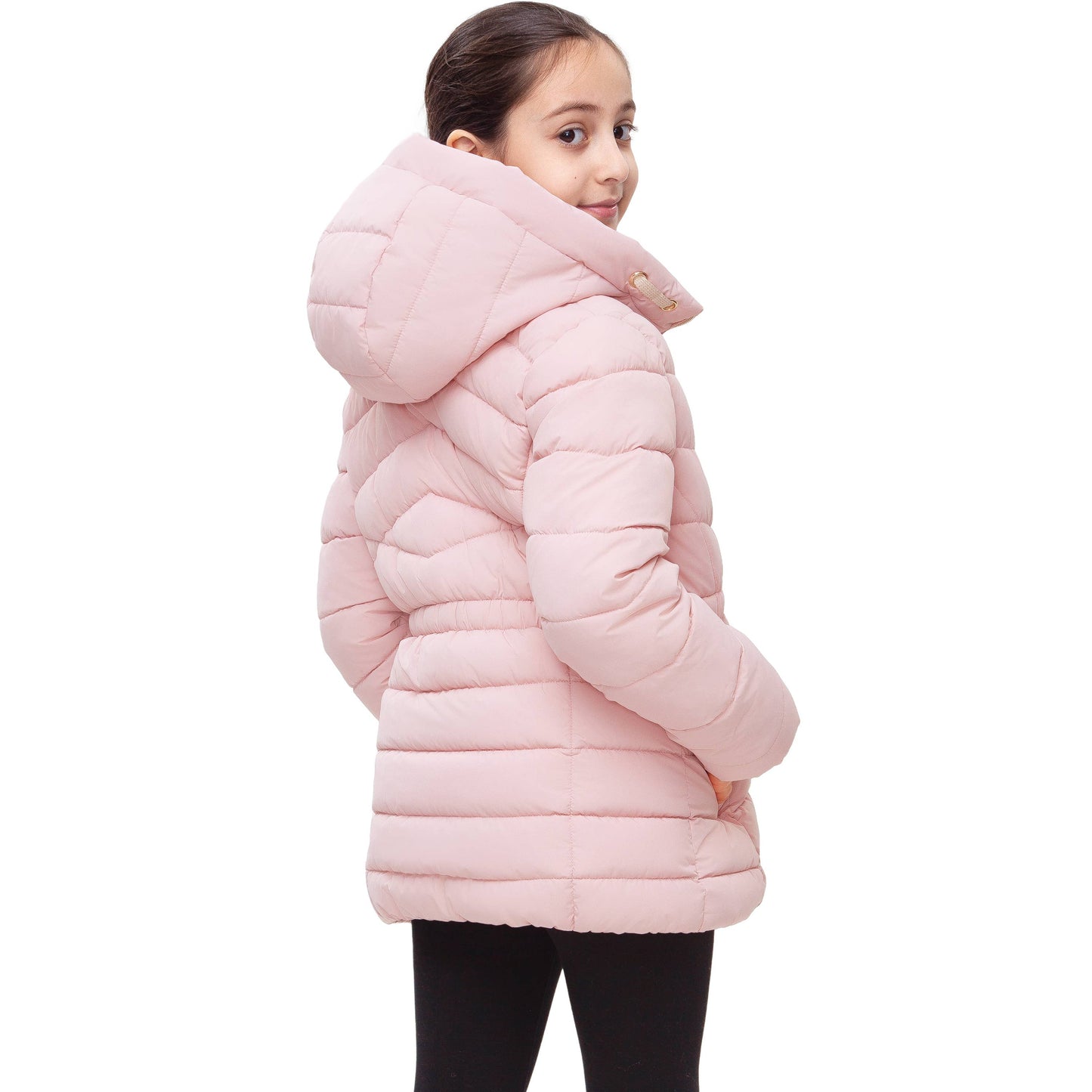 Girls' Light Long Coat Puffer Jacket