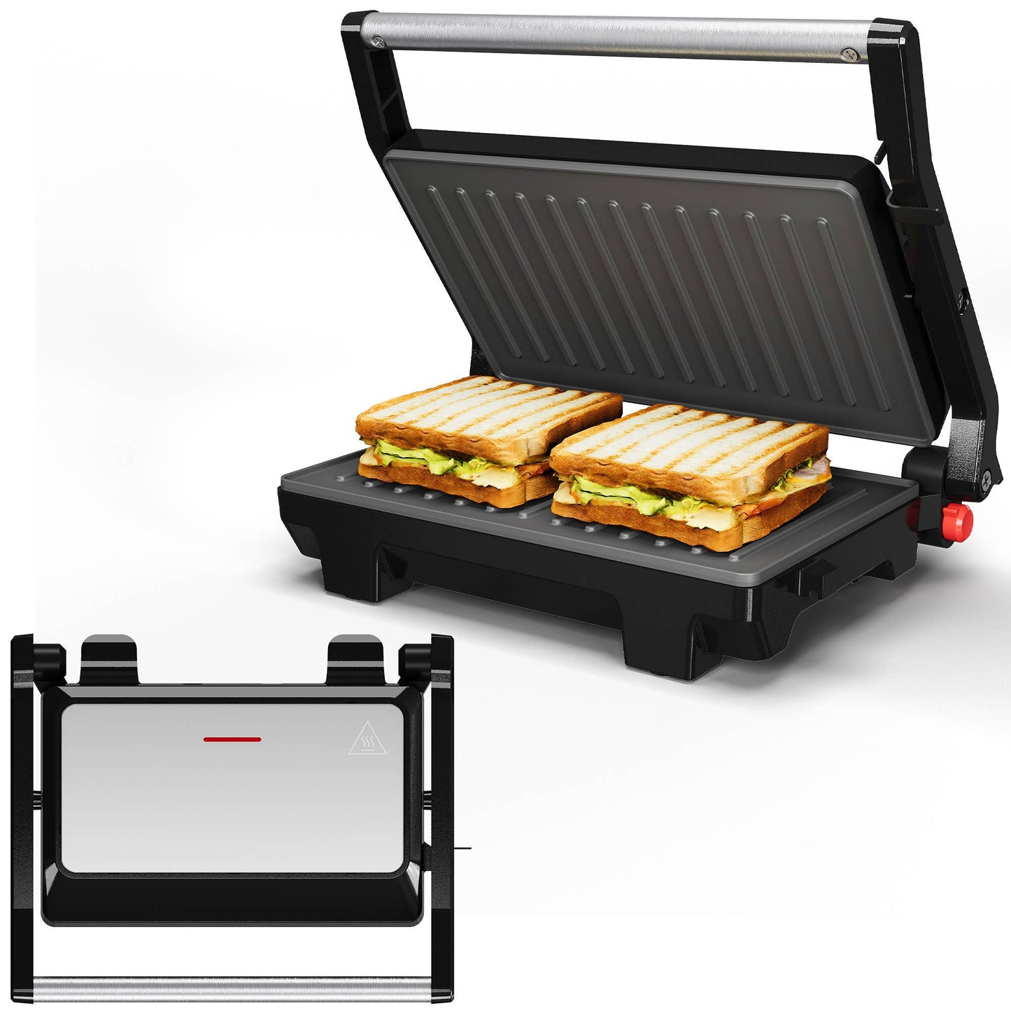 Panini Press Sandwich Maker: Electric Panini Press Grill