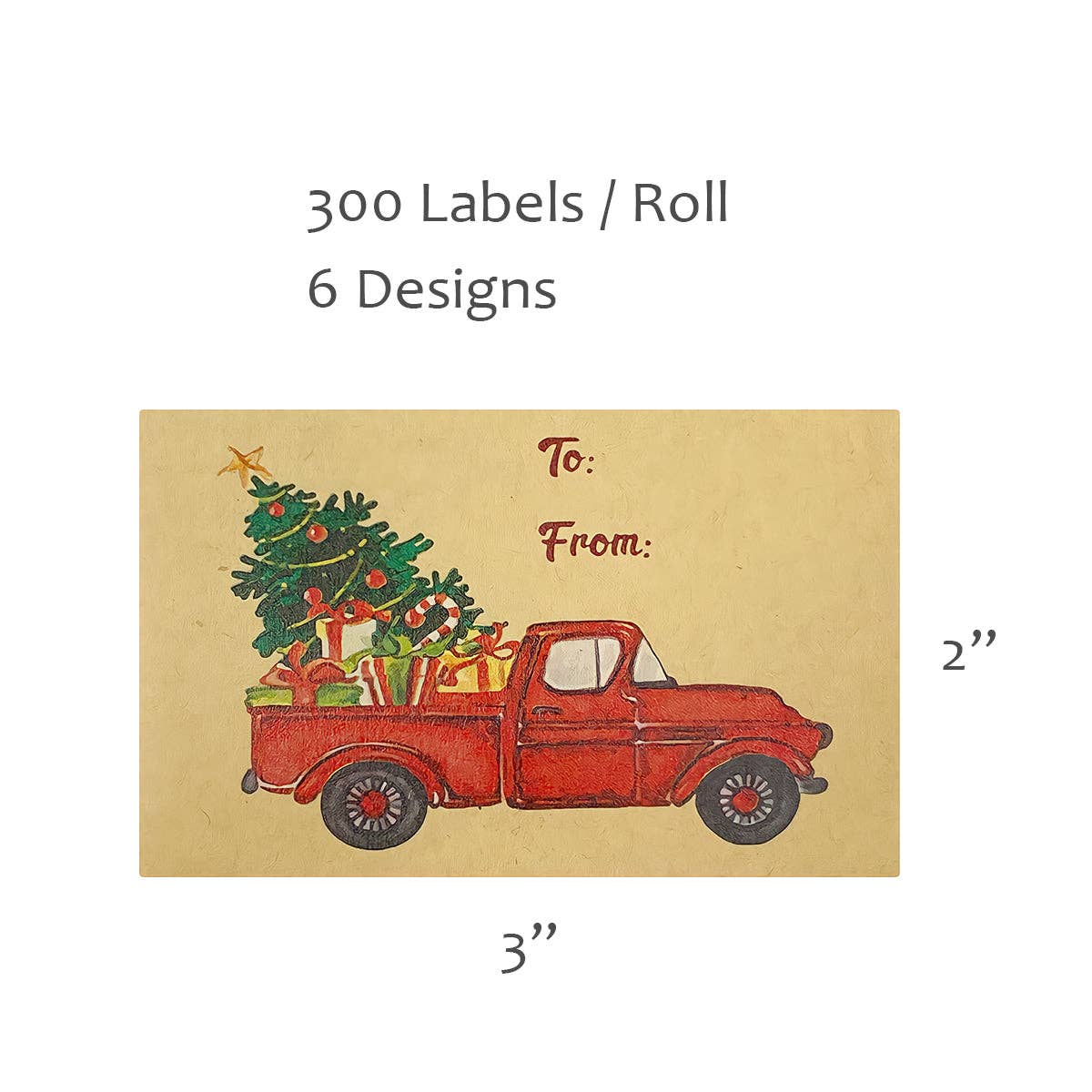 Wrapables Christmas Holiday Gift Tag Stickers and Labels