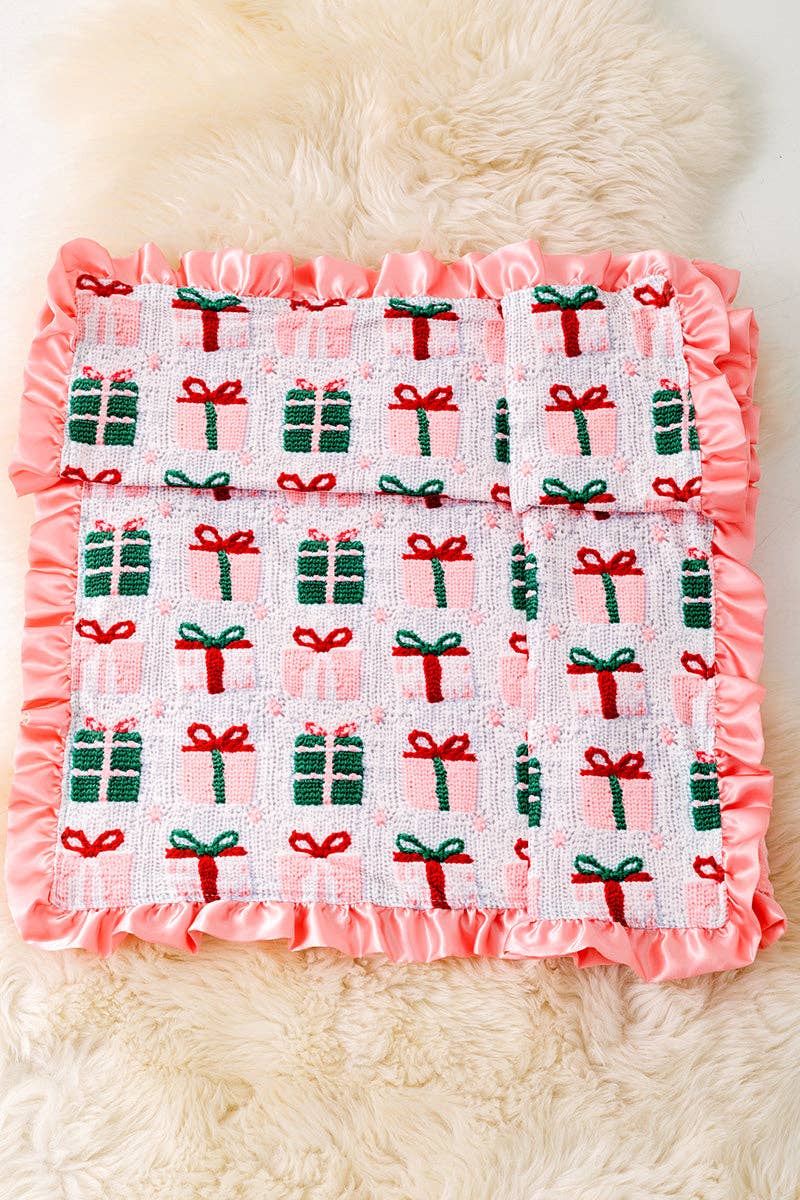 35" X 35" Christmas Gift 3d printed pattern baby blanket.