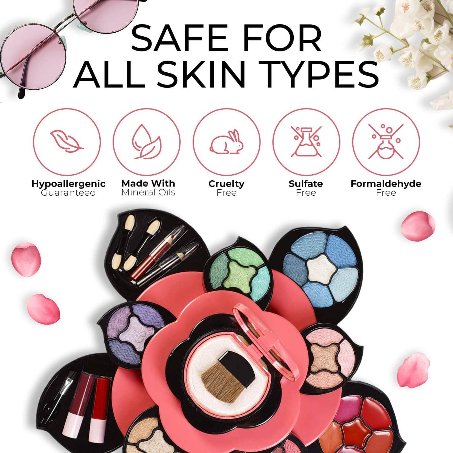 Layered Flower Shaped Makeup Palette - Ultimate Colors