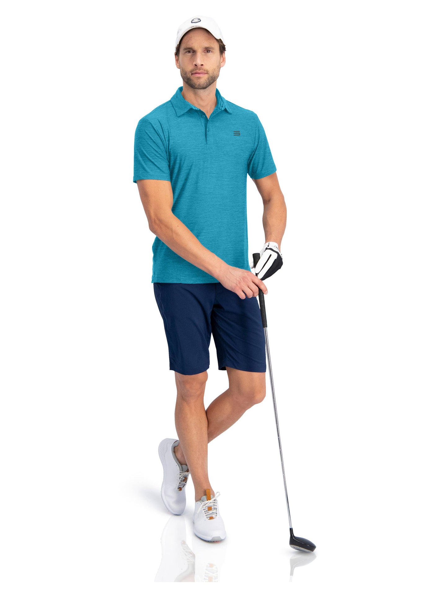 Men's Quick Dry Golf Shirts - Short Sleeve, Athletic Polo