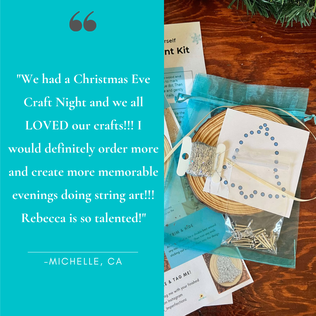 Silver Bell String Art Ornament Kit: DIY Christmas Craft