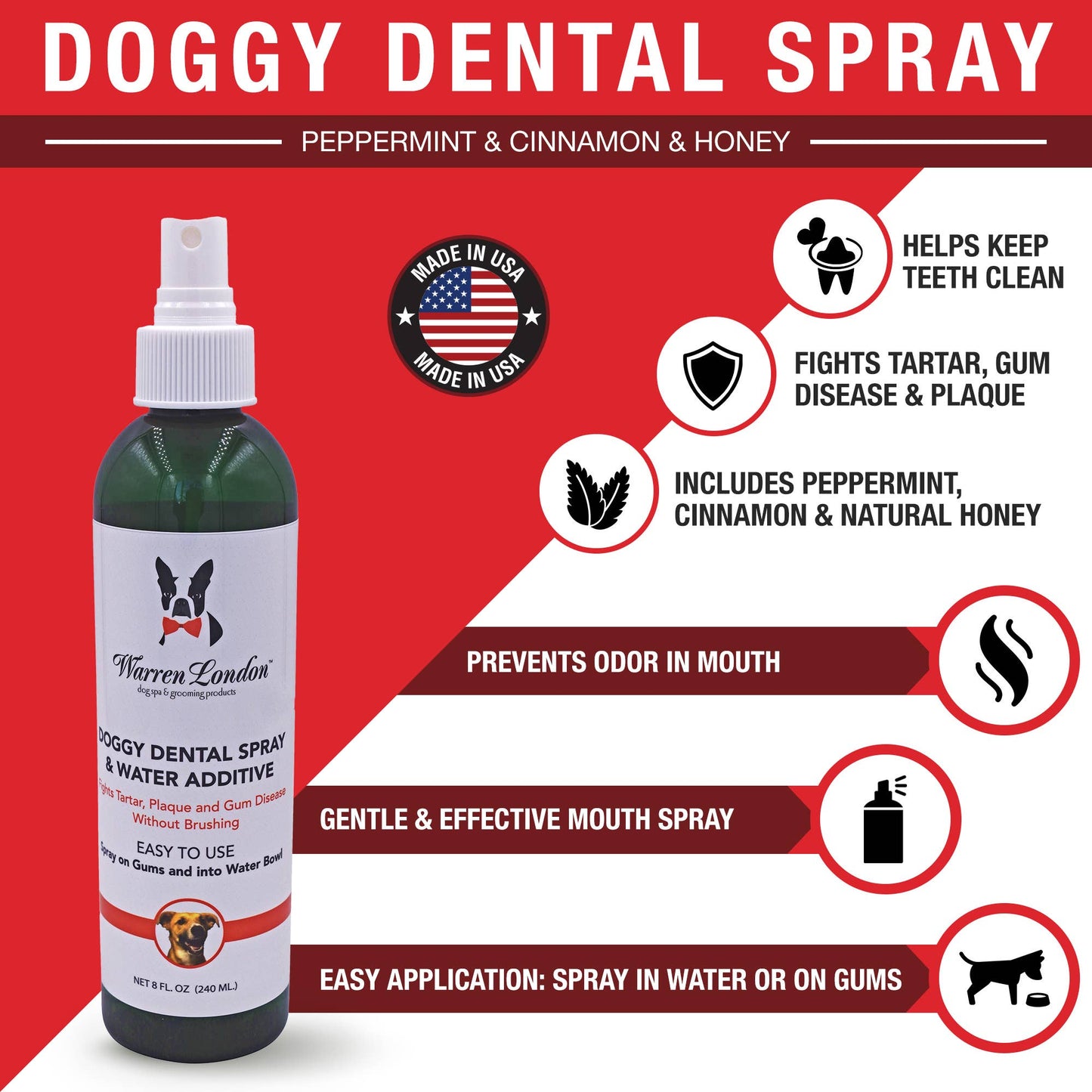 Doggy Dental Spray - 8 oz