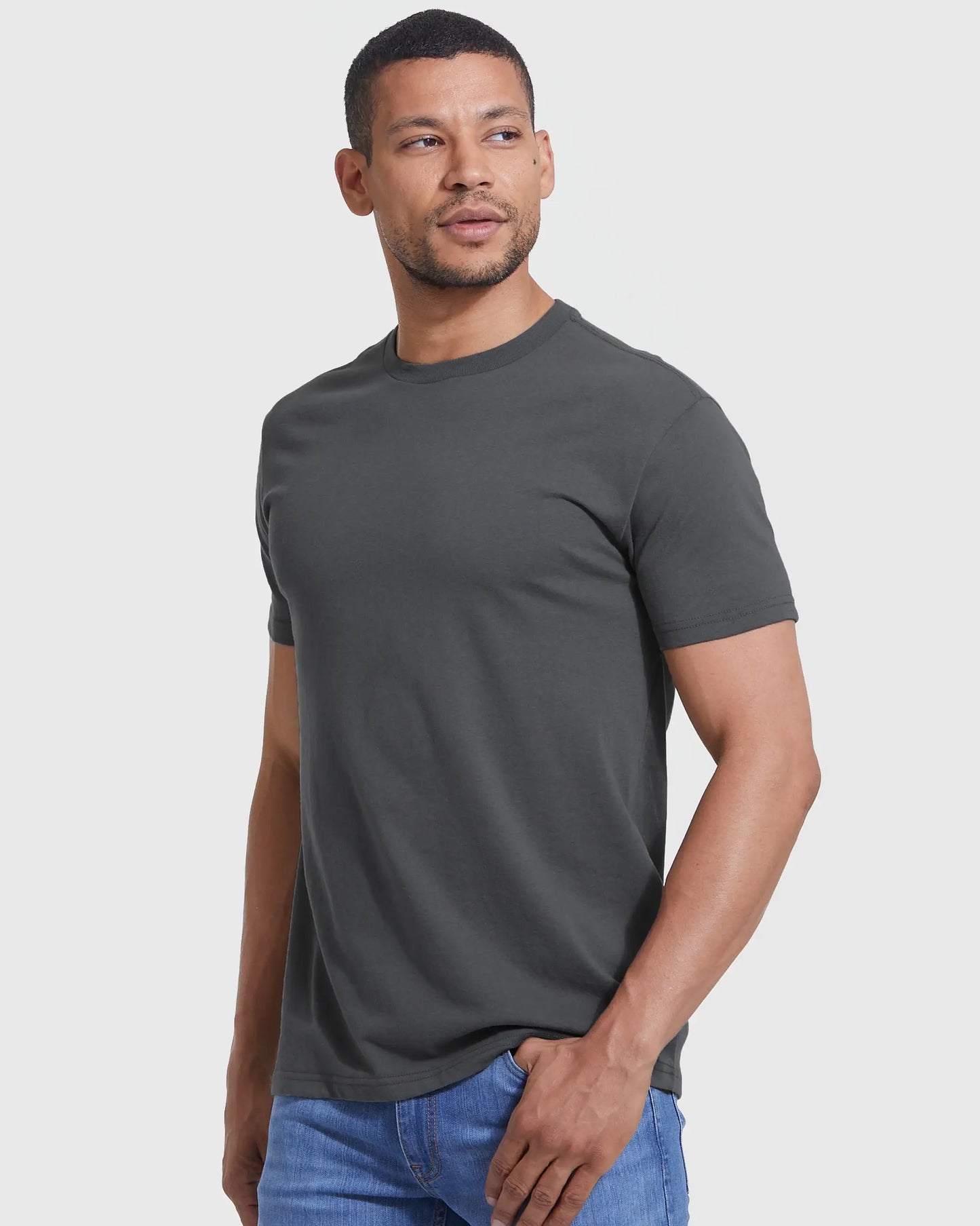 Short Sleeve T-Shirt | Crew Neck | Carbon