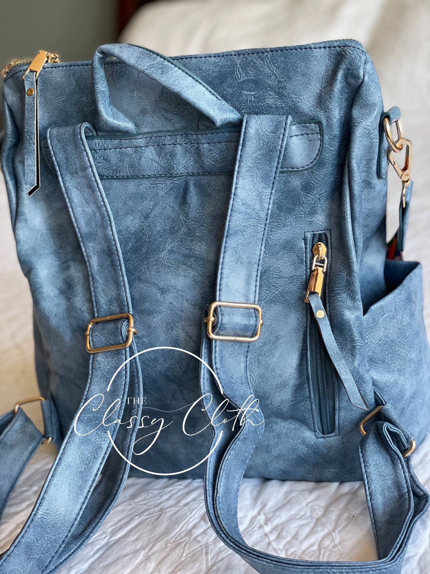 Chloe Convertible Backpack - Brilliant Blue - Hip Hippie RTS