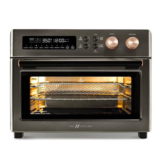 VAL CUCINA 10-in-1 Air Fryer  Toaster Oven -  Black Matte