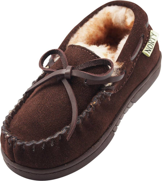 NORTY Little and Big Kids Boys Girls Slip On-40597-Chocolate
