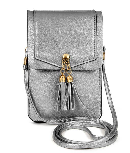 Crossbody Cell Phone Bag - Metallic Assortment