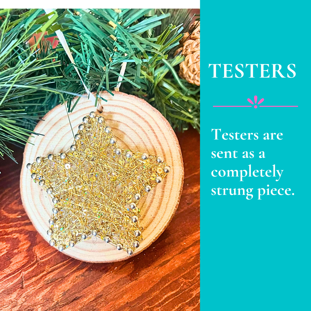Star String Art Ornament Kit: DIY Christmas Craft
